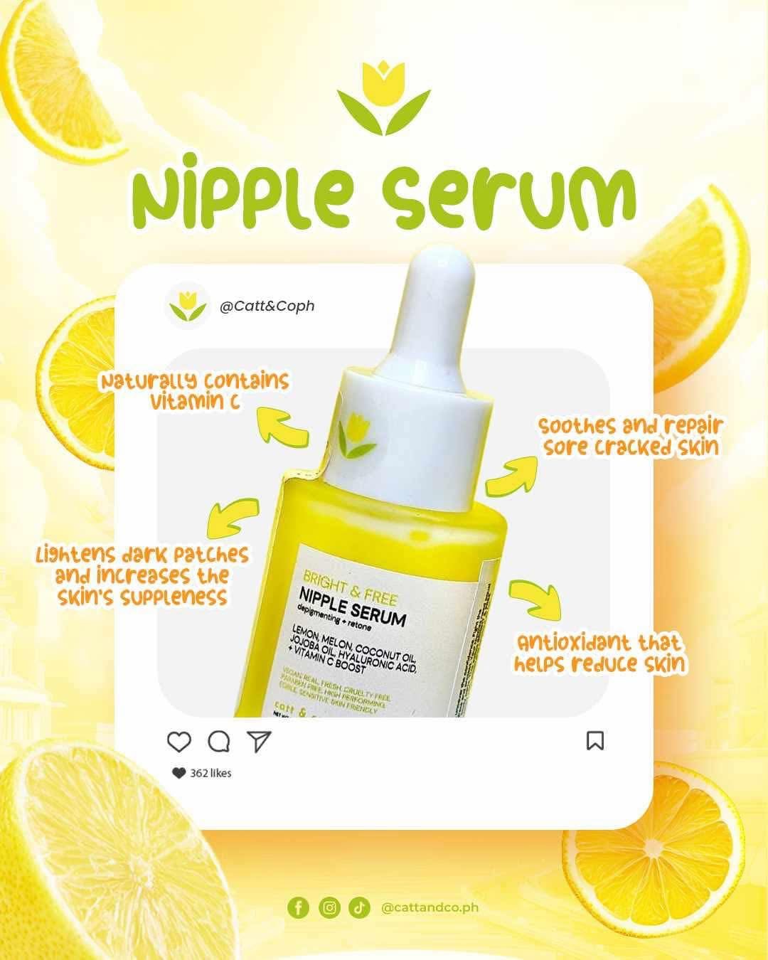 Catt & Co. Bright & Free Nipple Serum 30ml
