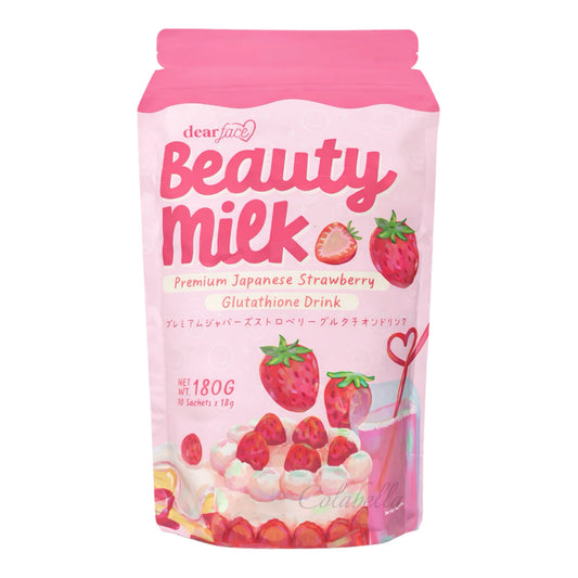 Dear Face Beauty Milk Strawberry Glutathione Drink (Choose a Size)