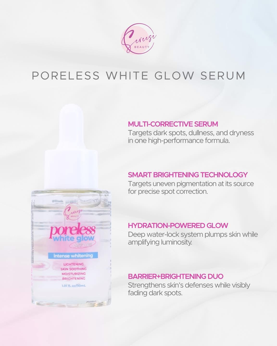 Sereese Beauty Poreless White Glow Serum 30ml