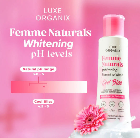 Luxe Organix Femme Naturals Cool Bliss Whitening Feminine Hyglene Wash 120ml