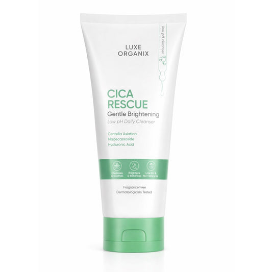 Luxe Organix Cica Rescue Gentle Brightening Low pH Daily Cleanser 150g