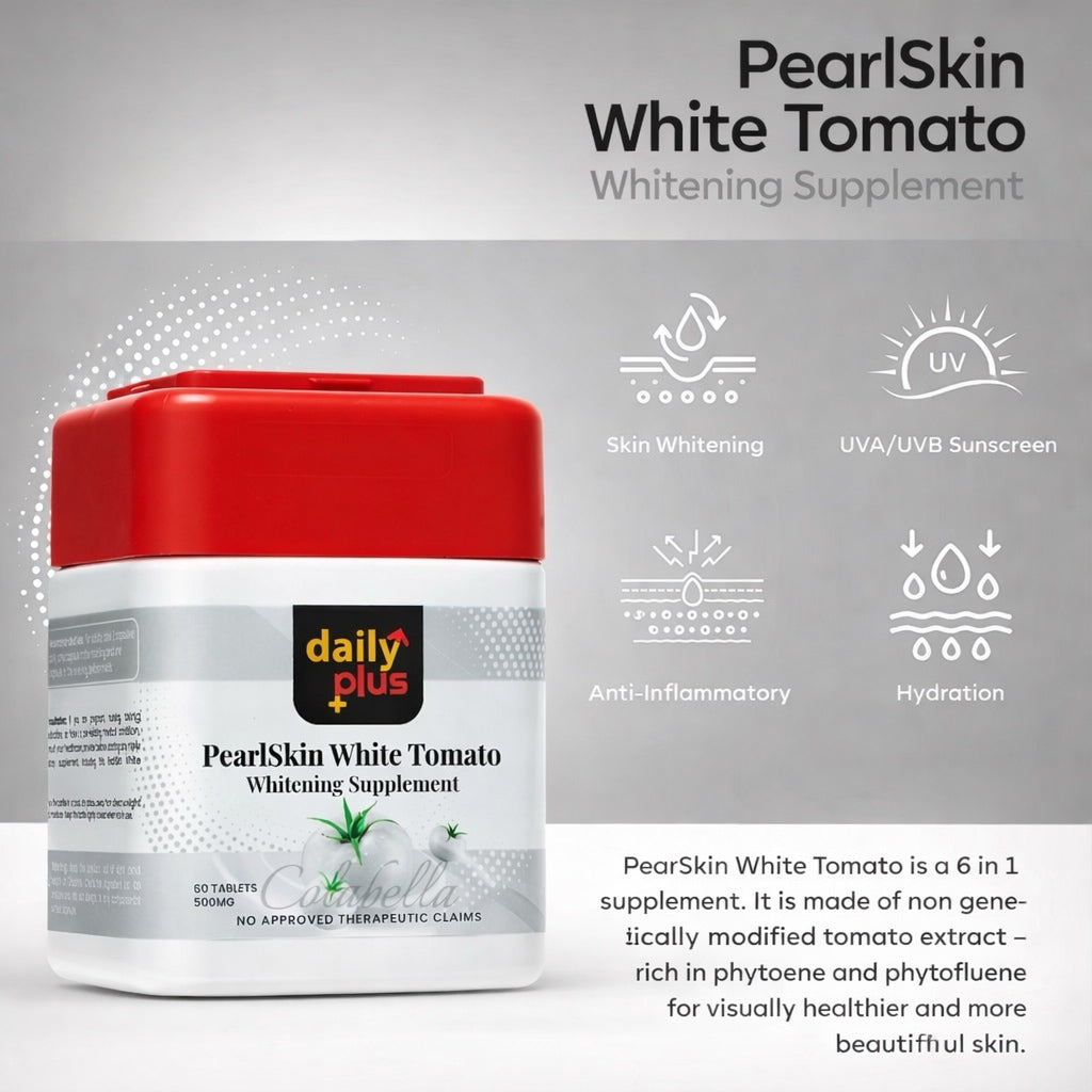 Daily Plus PearlSkin White Tomato 6-in-1 Skin Perfection Supplement 60 Tablets