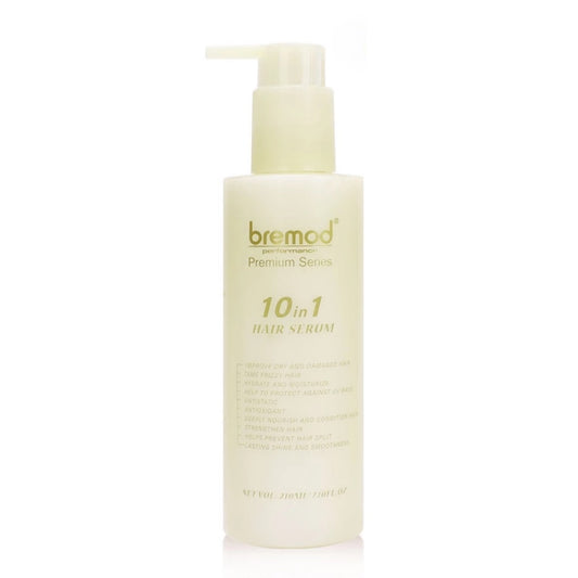 Bremod Premium Hair Serum 10-in-1 Hydrate Smooth Frizz Shiny Moisturizing Care Treatment 200ml