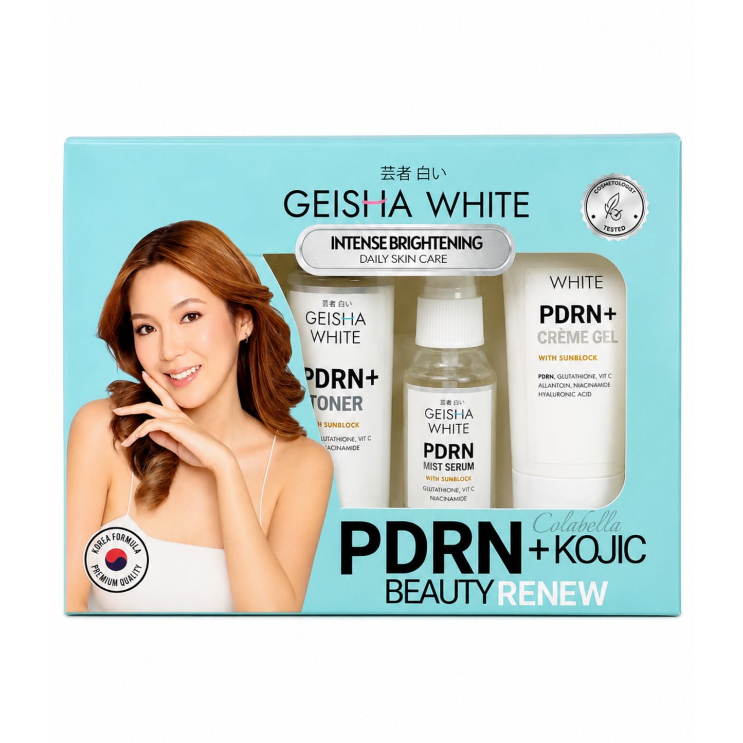 Geisha White Intense Brightening PDRN + Kojic Beauty Renew Kit