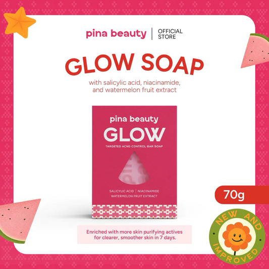 Pina Beauty Glow Soap with Salicylic Acid & Niacinamide 100g (Acne Control)
