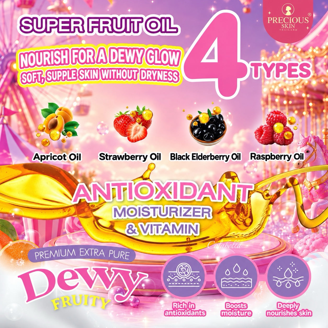 Precious Skin Thailand Premium Extra Pure Dewy Fruity White Plus Soap 70g
