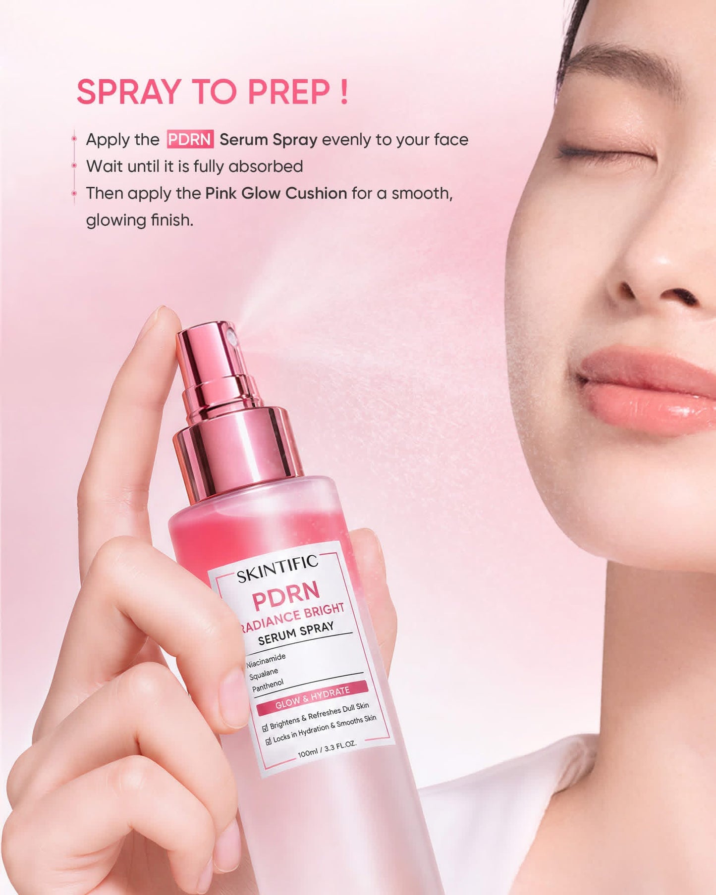 SKINTIFIC PDRN Radiance Bright Serum Spray 100ml