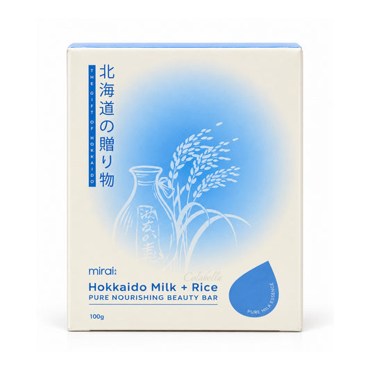 Mirai Hokkaido Milk + Rice Pure Nourishing Beauty Bar 100g