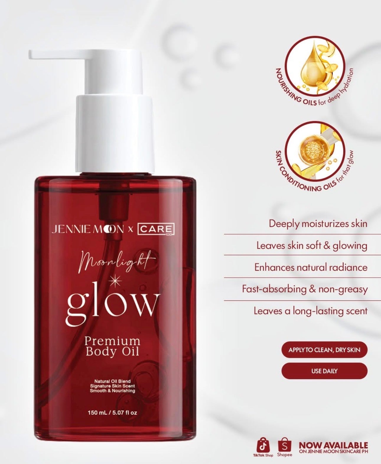 Jennie Moon Moonlight Glow Premium Body Oil 150ml