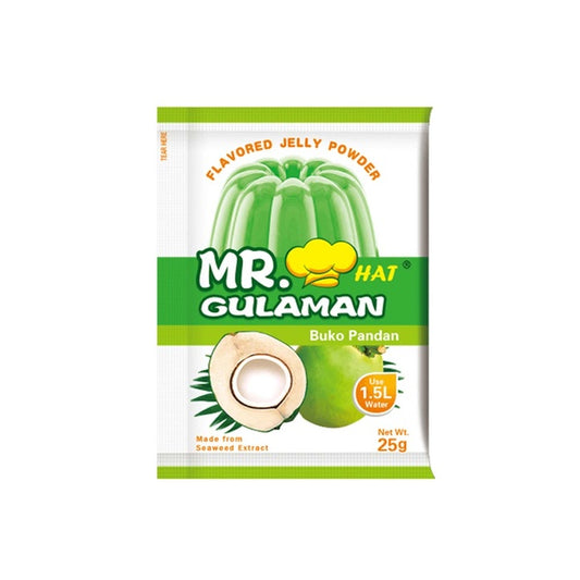 Mr. Hat Gulaman Buko Pandan Flavored Jelly Powder 25g