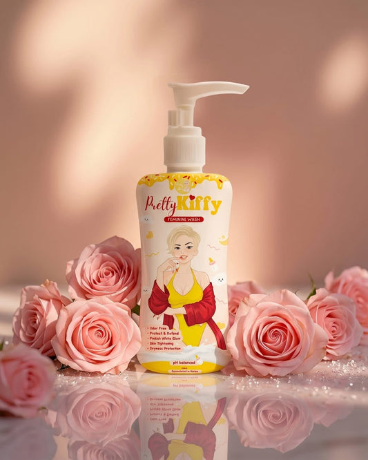 Pretty Kiffy Feminine Wash Pinkish Glow by Pretty Jin - pH Balanced & Gentle-Cleansing 100ml