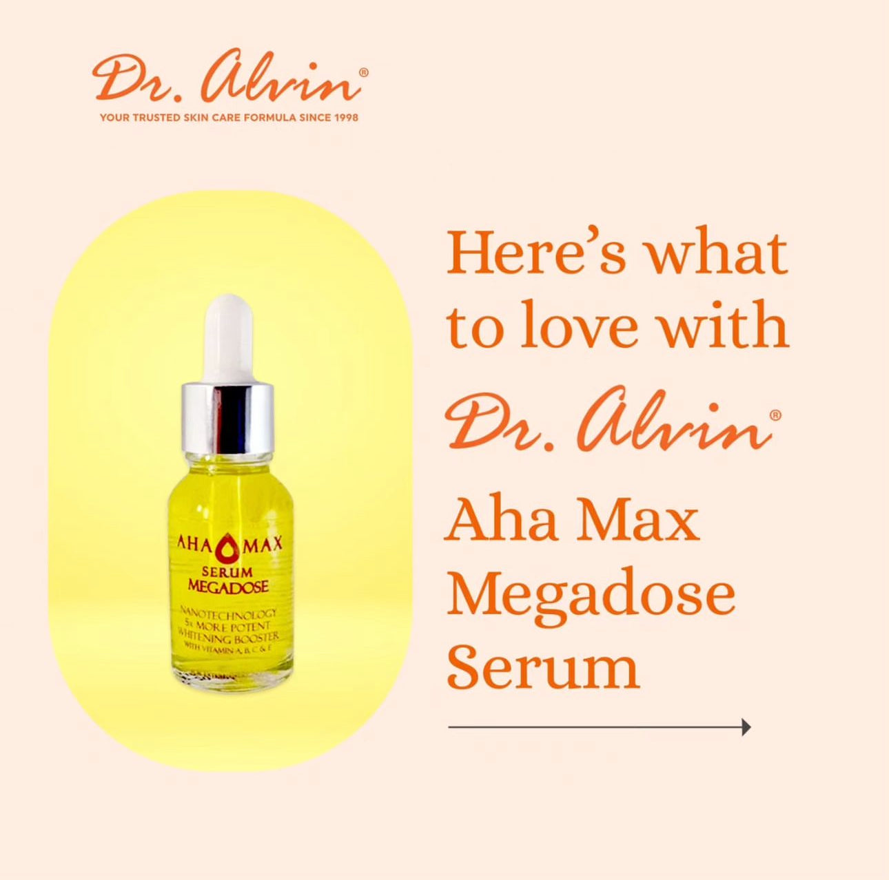 Ahamax Dr. Alvin AHA Max Megadose Serum 15ml – Colabella