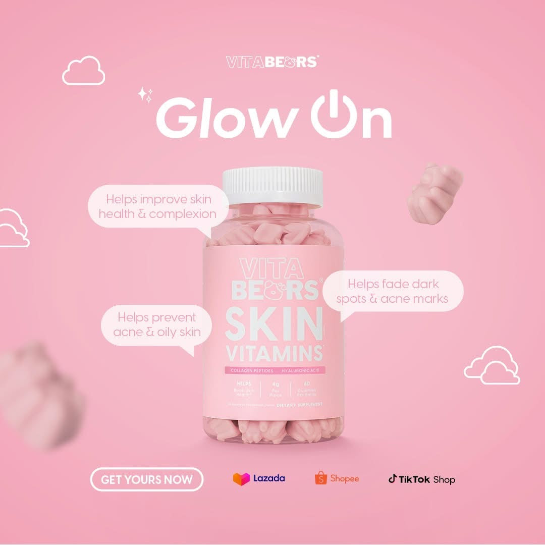 Vitabears Skin Vitamins 60 Gummies