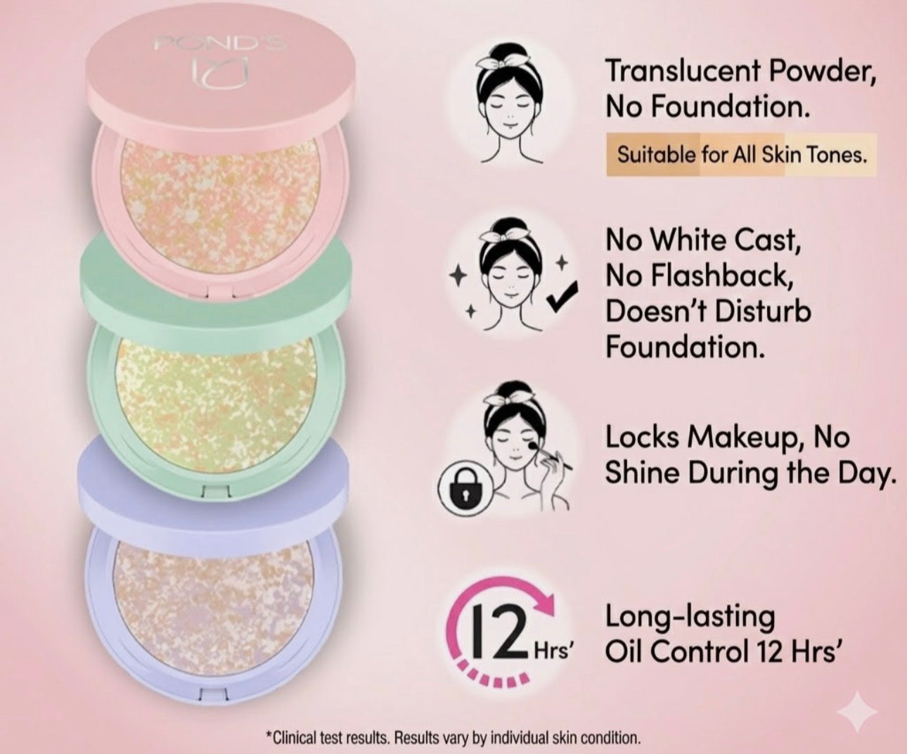 Pond’s Translucent Compact Pressed Powder 9g (Choose a Variant)