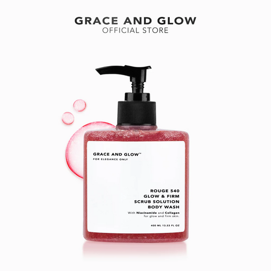 Grace And Glow Rouge540 Scrub Solution Body Wash (Niacinamide and Collagen) 400ml