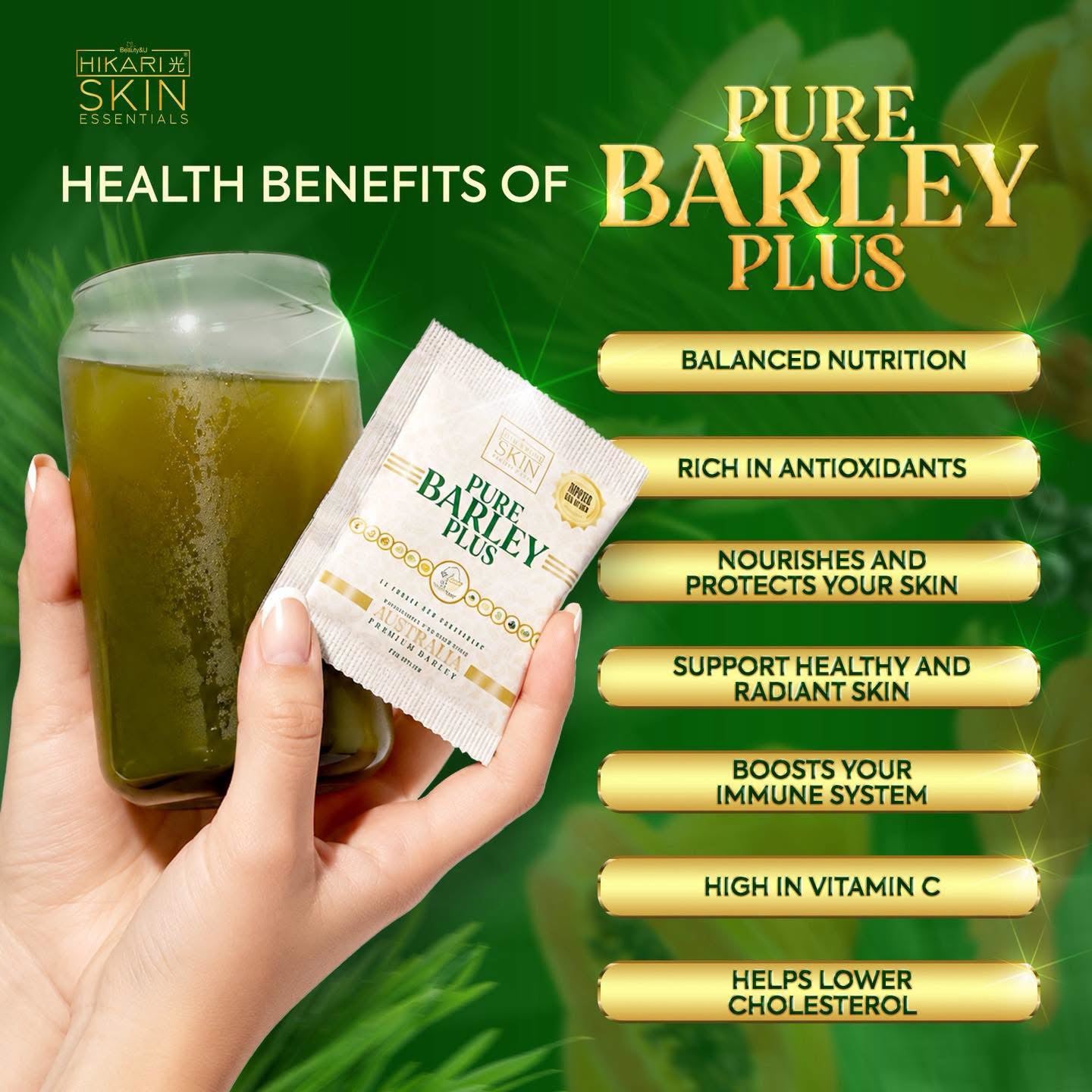 Hikari Skin Essentials Pure Barley Plus 10s