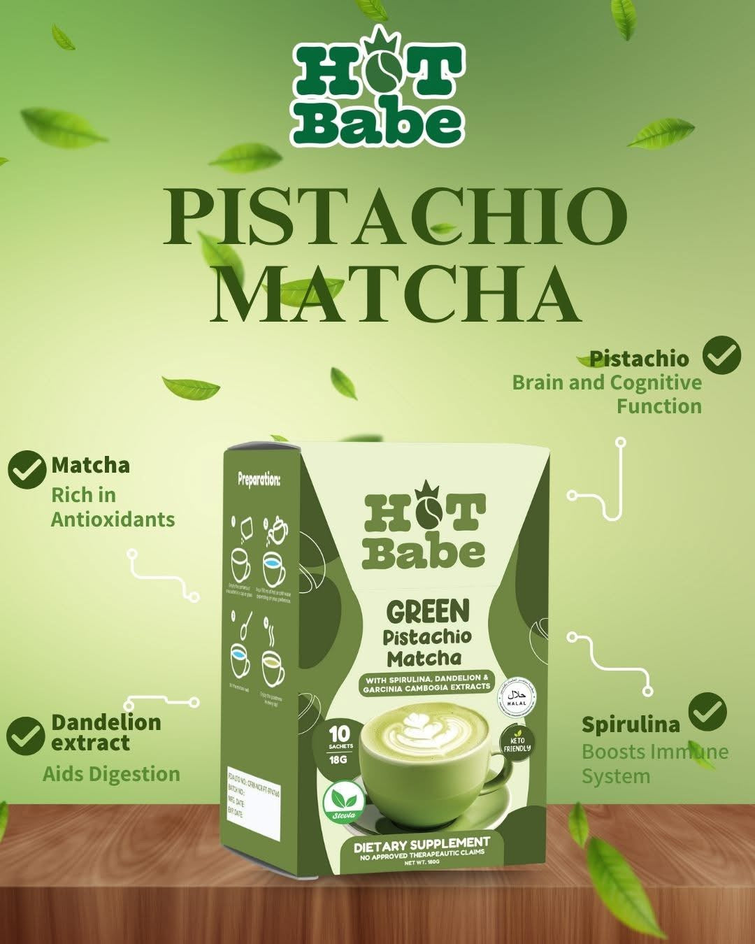 Hot Babe Green Series Drinks by Kiray (Choose a Flavor)