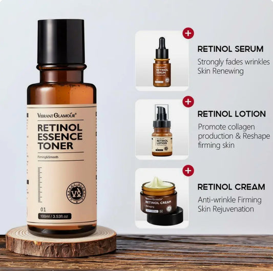 Vibrant Glamour Double Retinol Toner Anti-aging Whitening Smooth Moisturizing 100ml