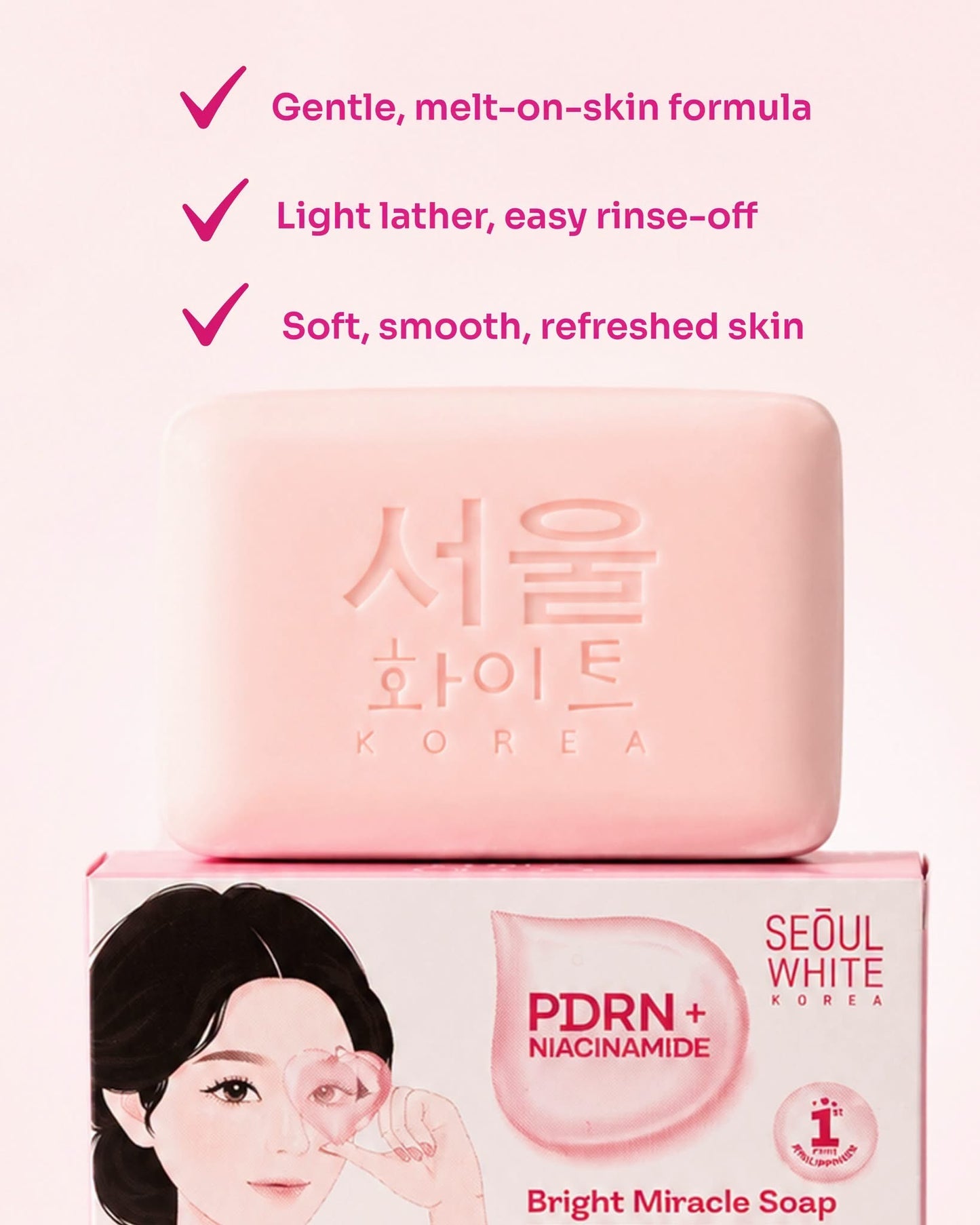 Seoul White Korea PDRN + Niacinamide Bright Miracle Soap 90g