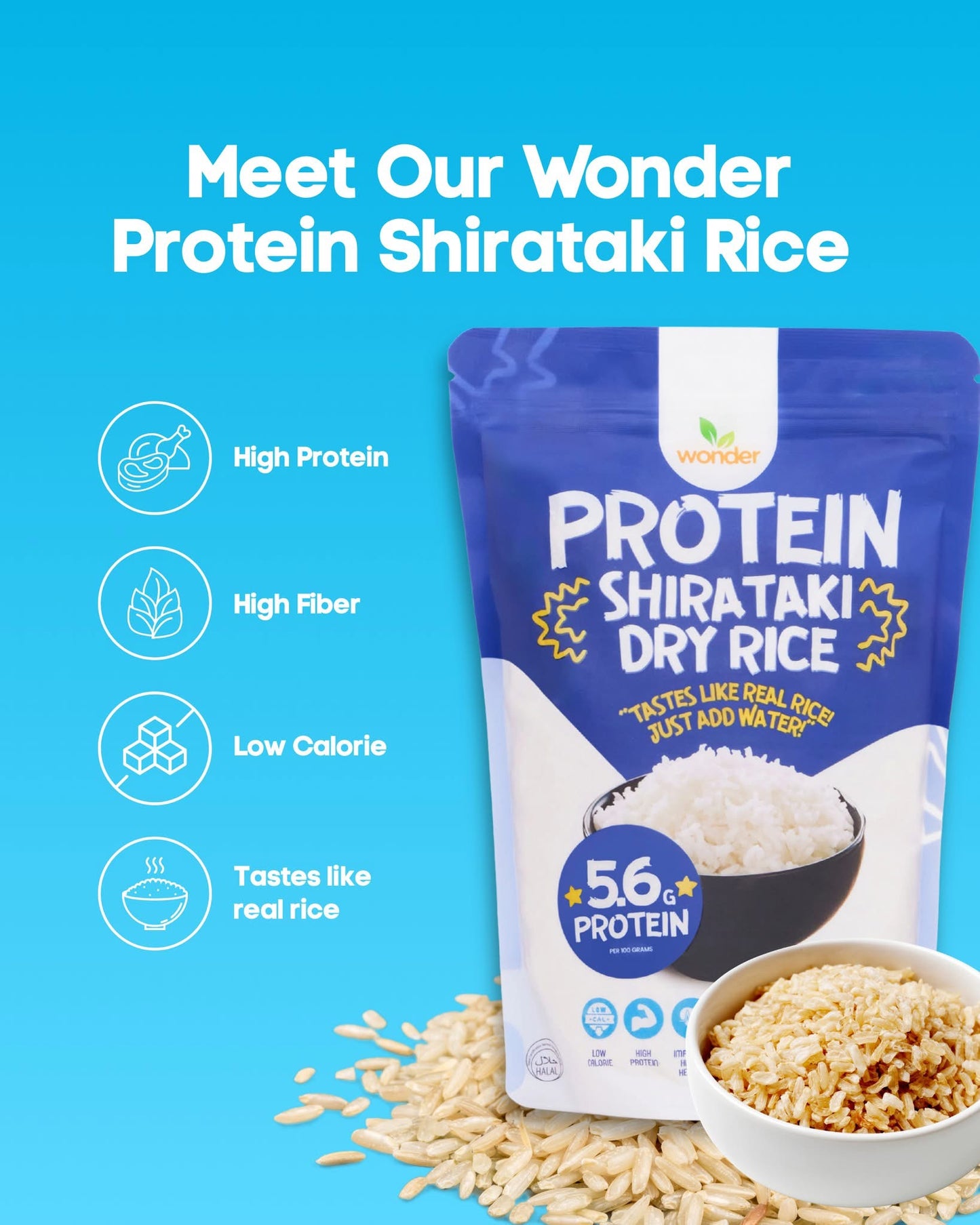Wonder Protein Shirataki Rice 500g