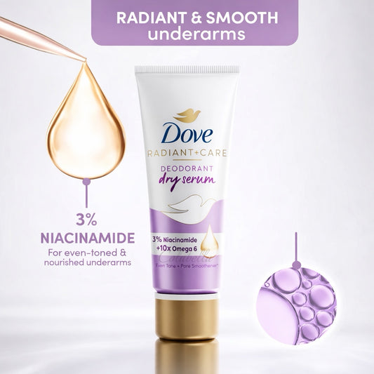 Dove Radiant + Care Deodorant Dry Serum (Niacinamide + Omega 6) 40ml