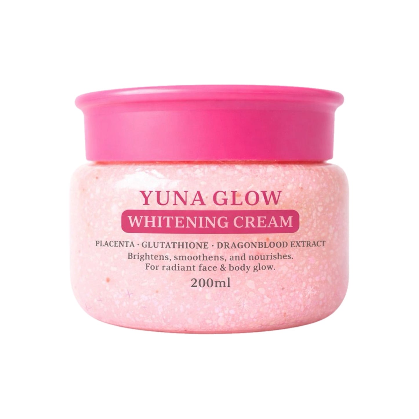 BMRS Yuna Glow Whitening Cream
With Placenta, Glutathione, & Dragon Blood Extract 200ml