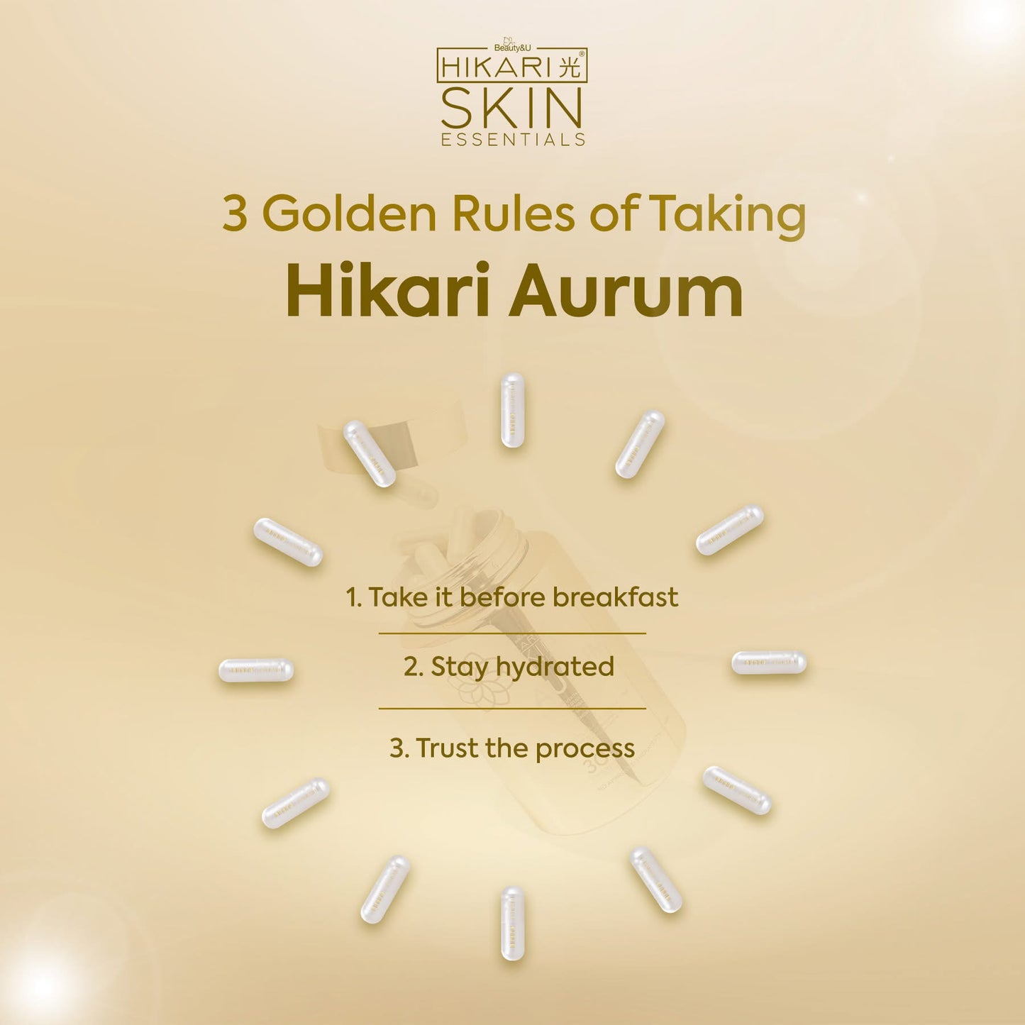 Hikari Skin Aurum S-Acetyl Glutathione 14 Capsules