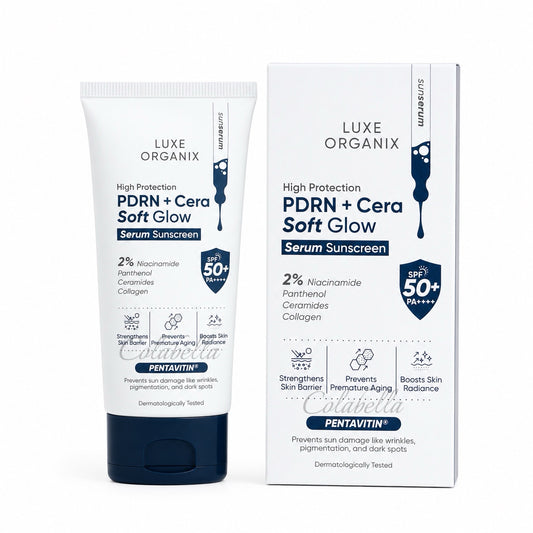 Luxe Organix High Protection Aqua PDRN Soft Glow Serum Sunscreen SPF50 PA+++ 40ml