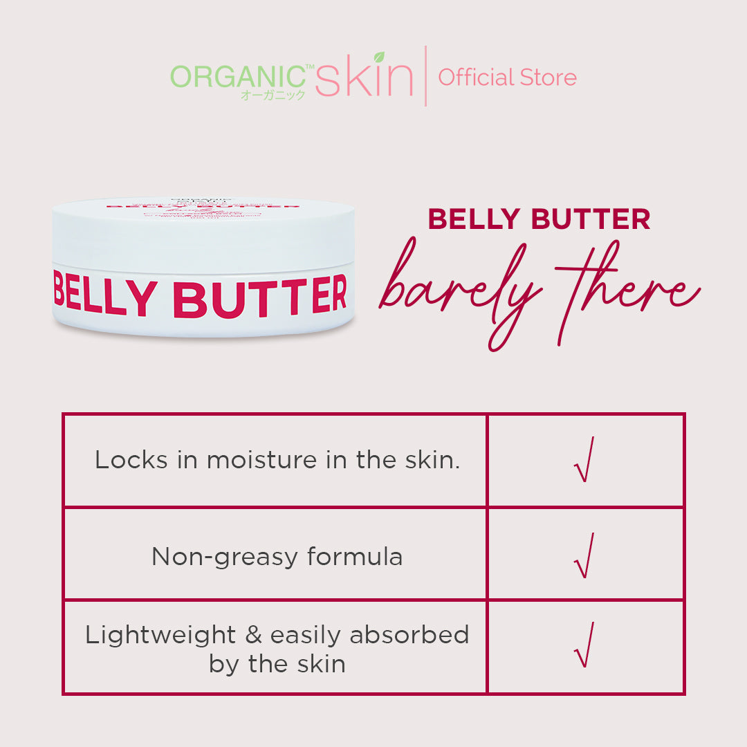 Organic Skin Japan Intimate Belly Butter for Stretch Marks Balm with Vitamin E & Collagen 100ml