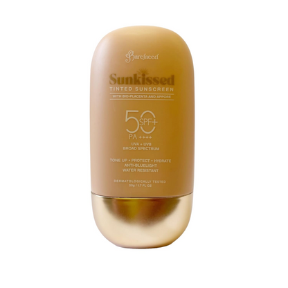 Barefaced Sunkissed TINTED Sunscreen SPF 50 PA++++ 50g (Choose a Shade)