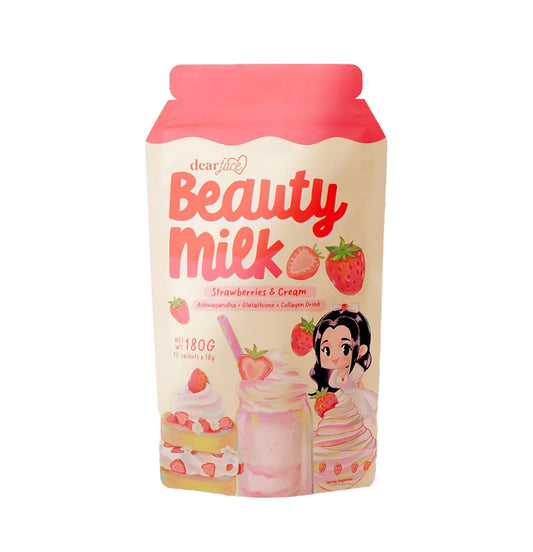 Dear Face Beauty Milk Strawberries & Cream 10s