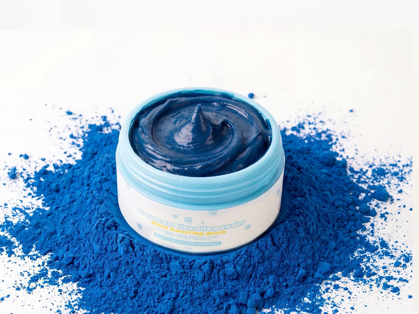 G21 Moroccan Blue Nila Powder Face & Body Mask 200g
