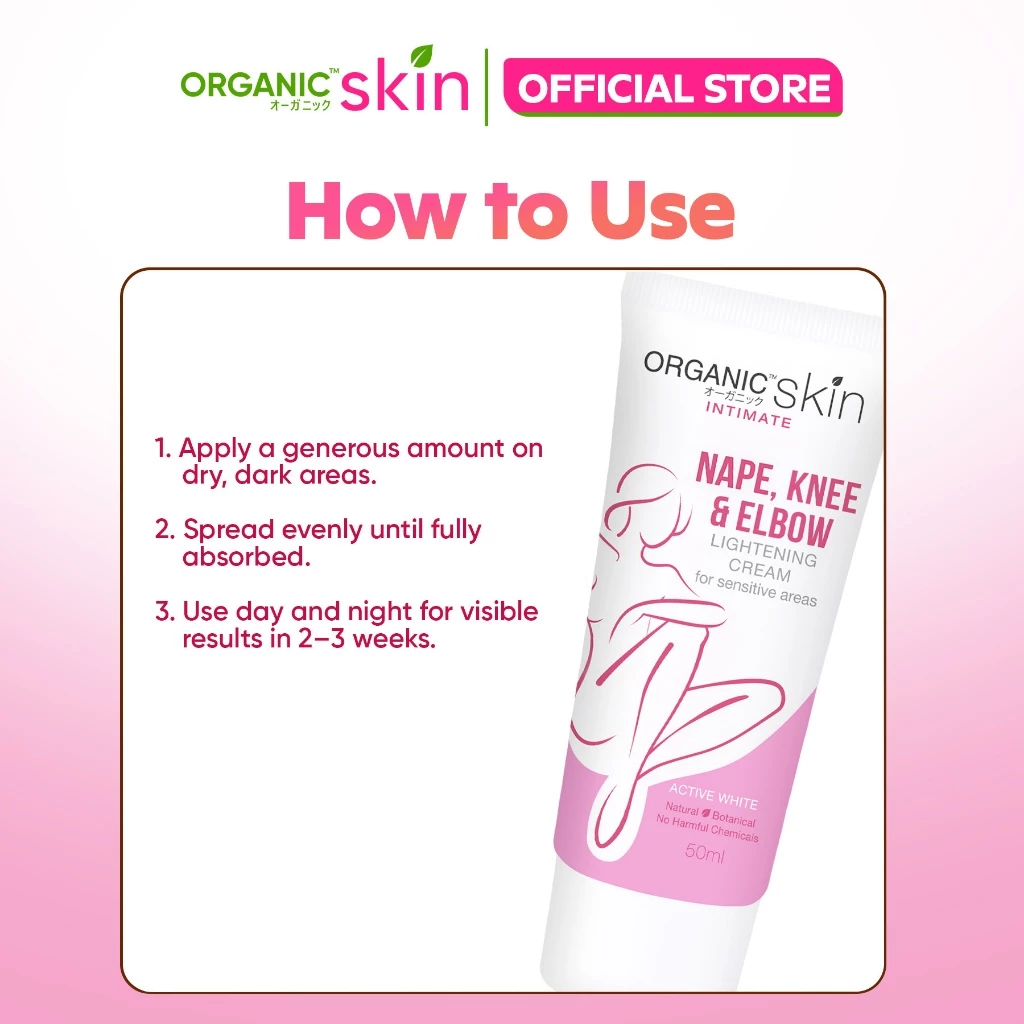 Organic Skin Japan Nape, Knee & Elbow Lightening Cream 50ml