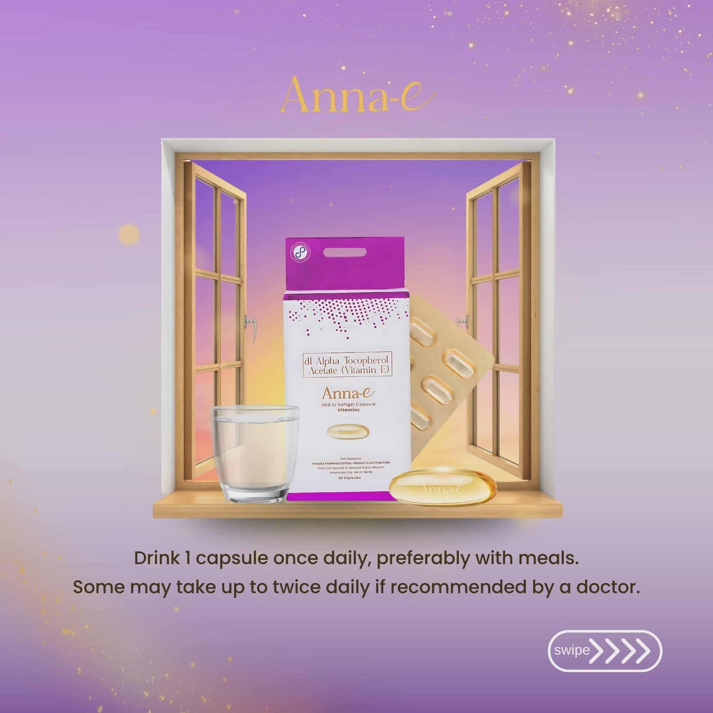 Anna-E 400 IU Softgel Capsule Vitamin E 30 caps