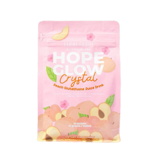 Luna Aura Hope Glow Crystal Peach Glutathione Drink 10s