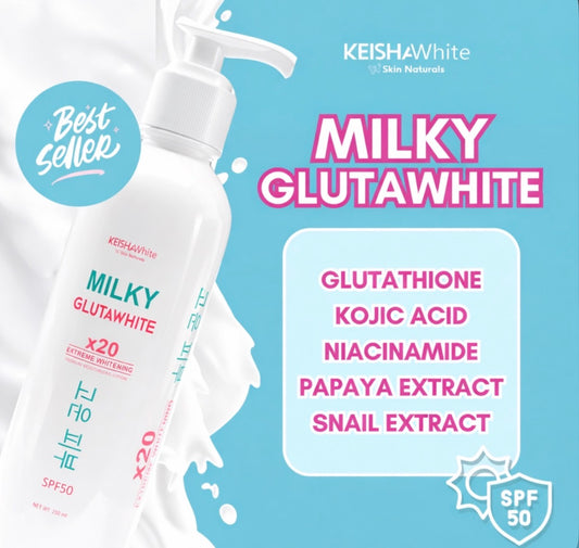 Keisha White Milky Gluta White Premium Lotion SPF50 250ml