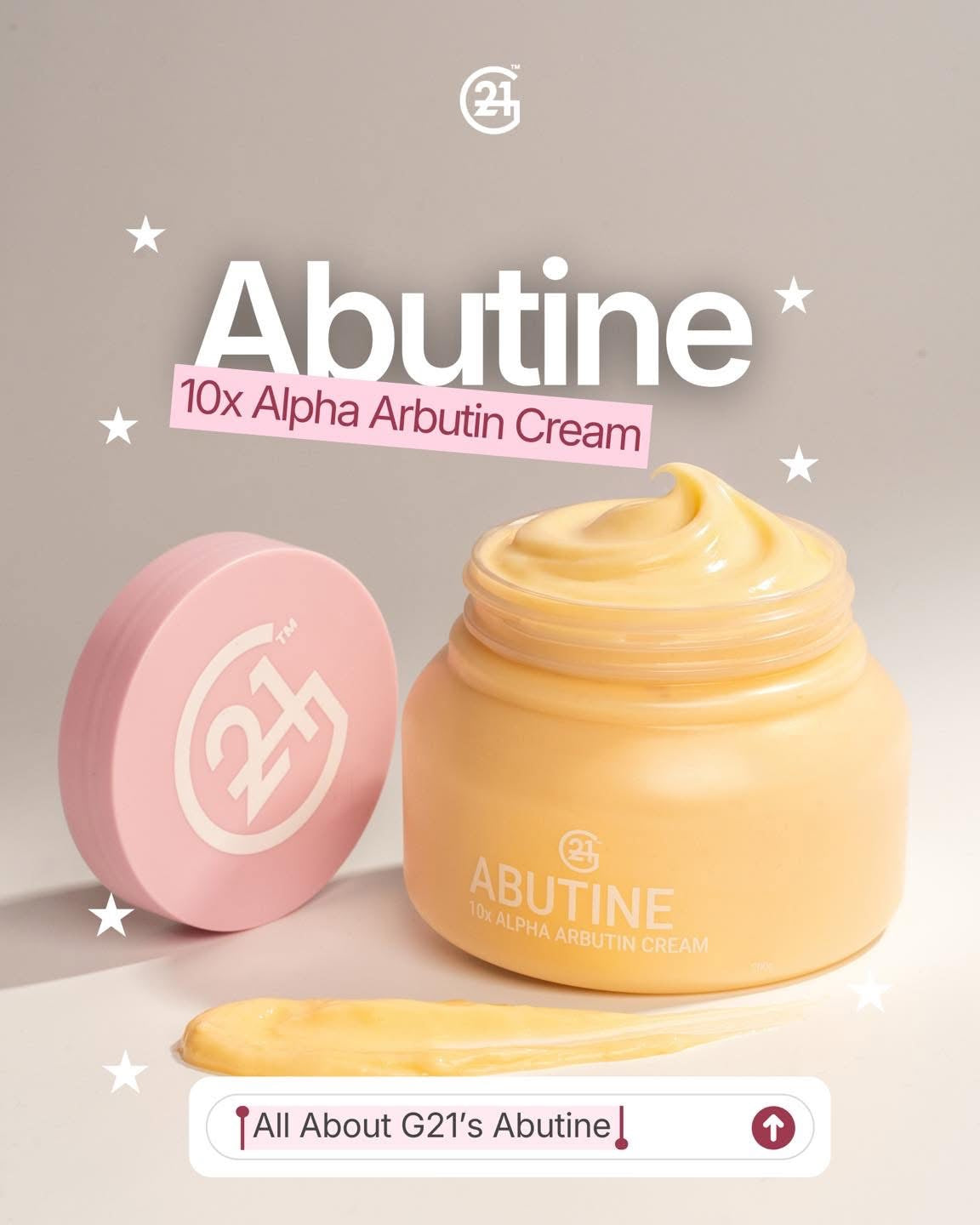 G21 Abutine 10X Alpha Arbutin Cream 200g