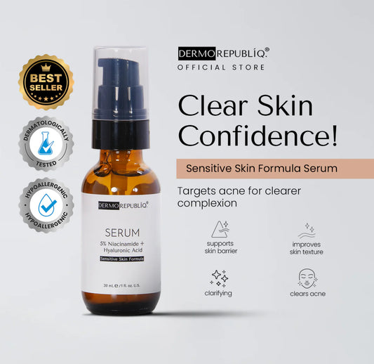 Dermorepubliq 5% Niacinamide + Hyaluronic Acid Sensitive Skin Formula 30ml
