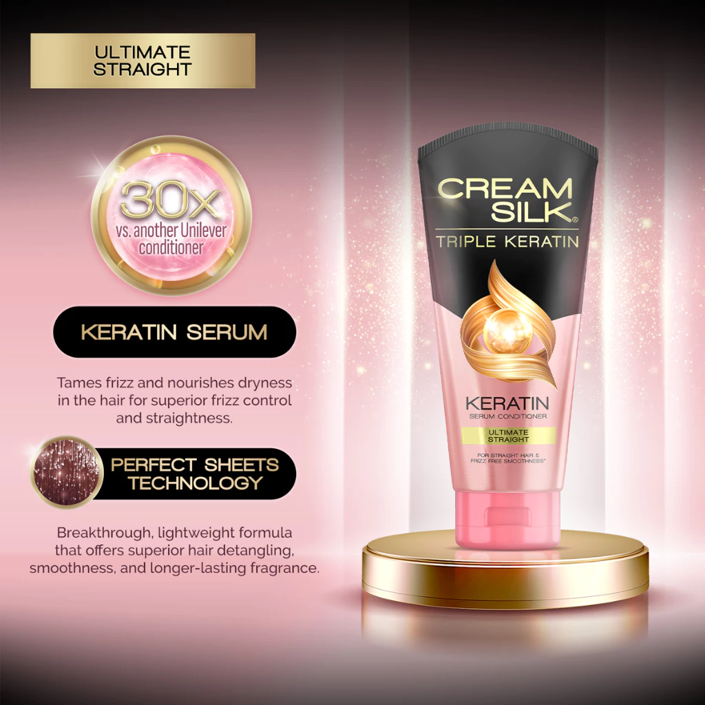 Creamsilk Triple Keratin Rescue Conditioner Ultimate Straight