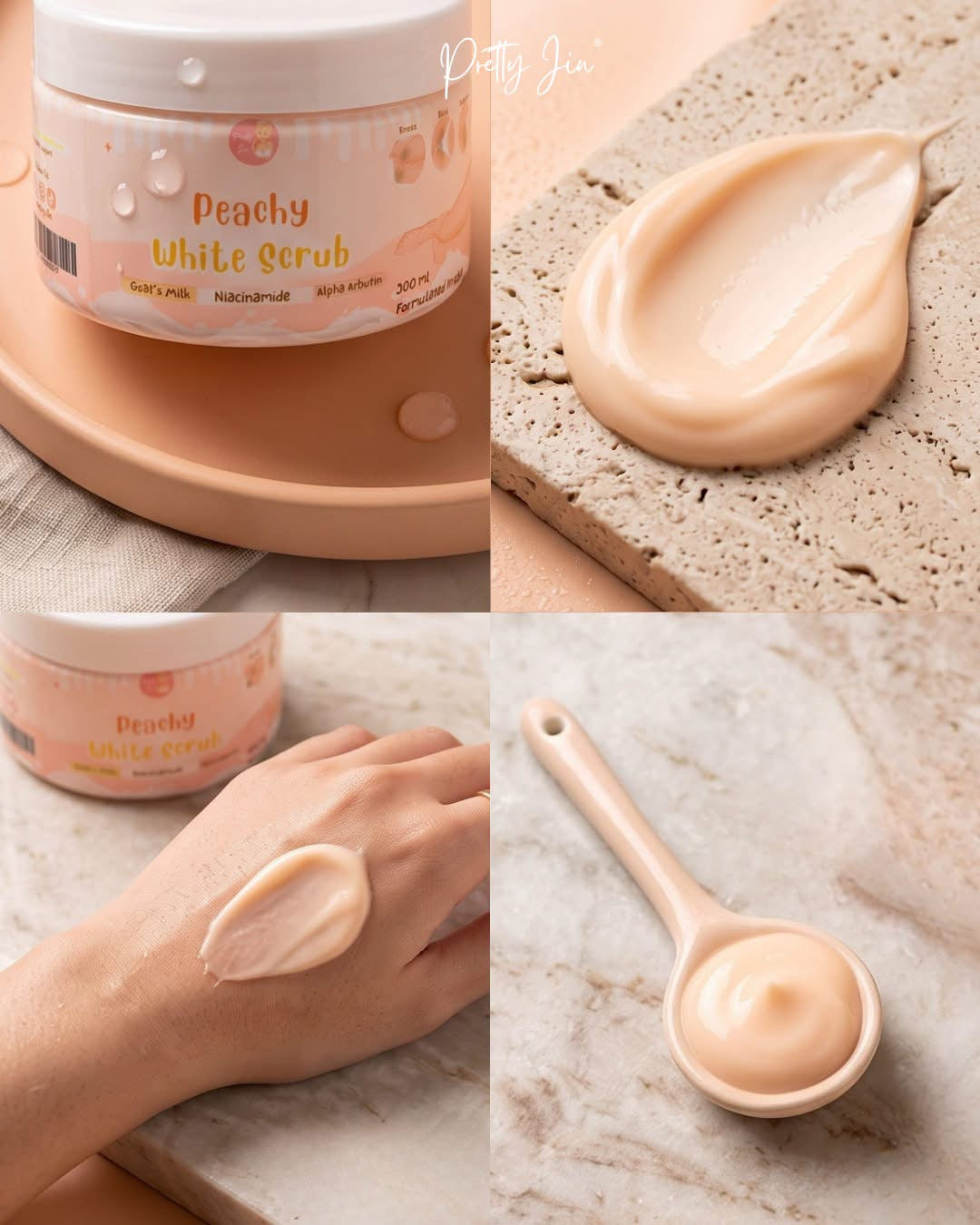 Pretty Jin Peachy White Scrub 300ml