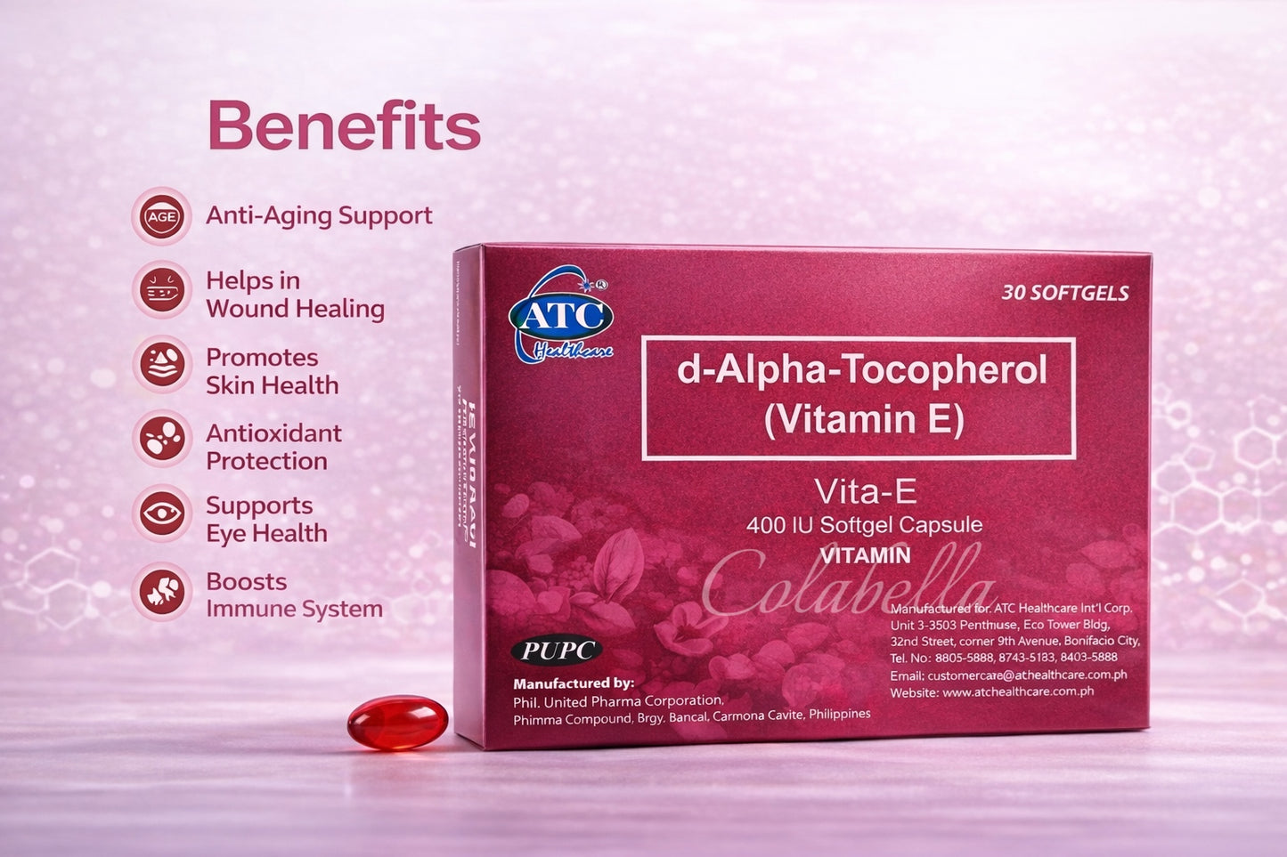 ATC Vita-E 400 IU Softgel Capsules (30 Capsules)