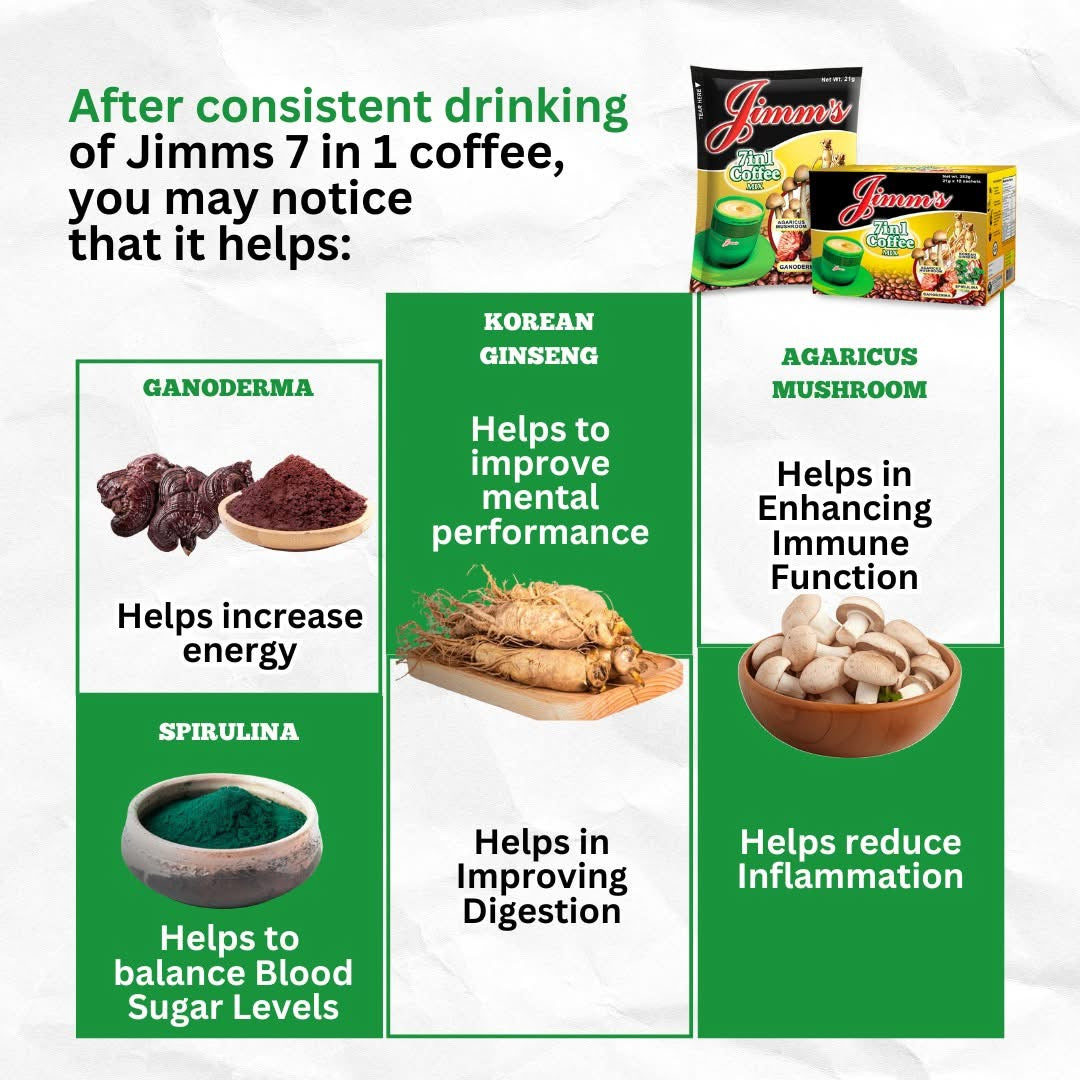 Jimm's 7-in-1 Coffee Mix (12 Sachets)