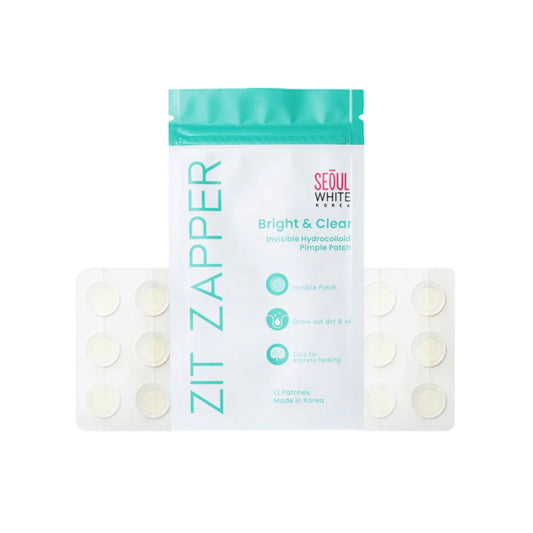 Seoul White Korea Zit Zappier Clear & Bright Invisible Hydrocolloid Pimple Patch 12 patches