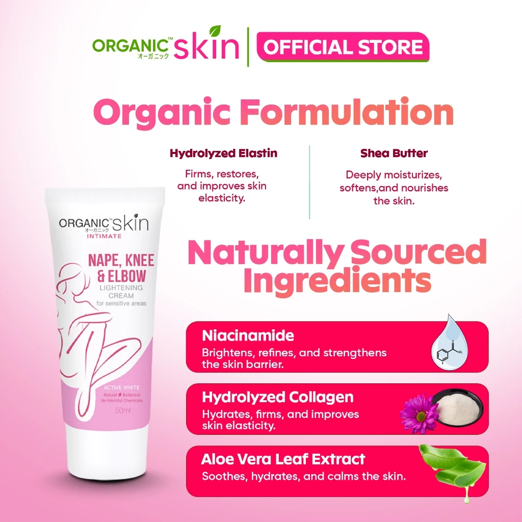 Organic Skin Japan Nape, Knee & Elbow Lightening Cream 50ml