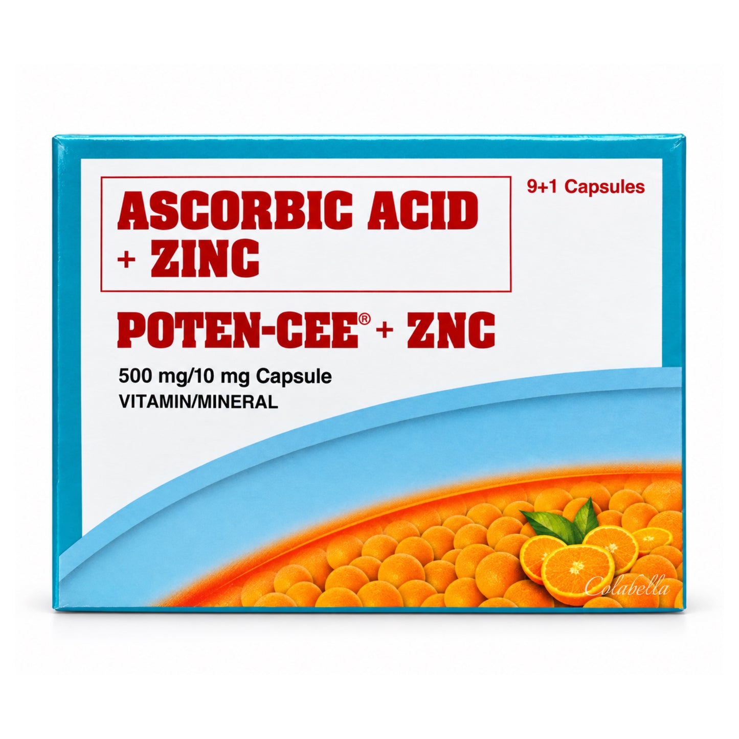 Poten-Cee + ZNC Vitamin C with Zinc 10 Capsules