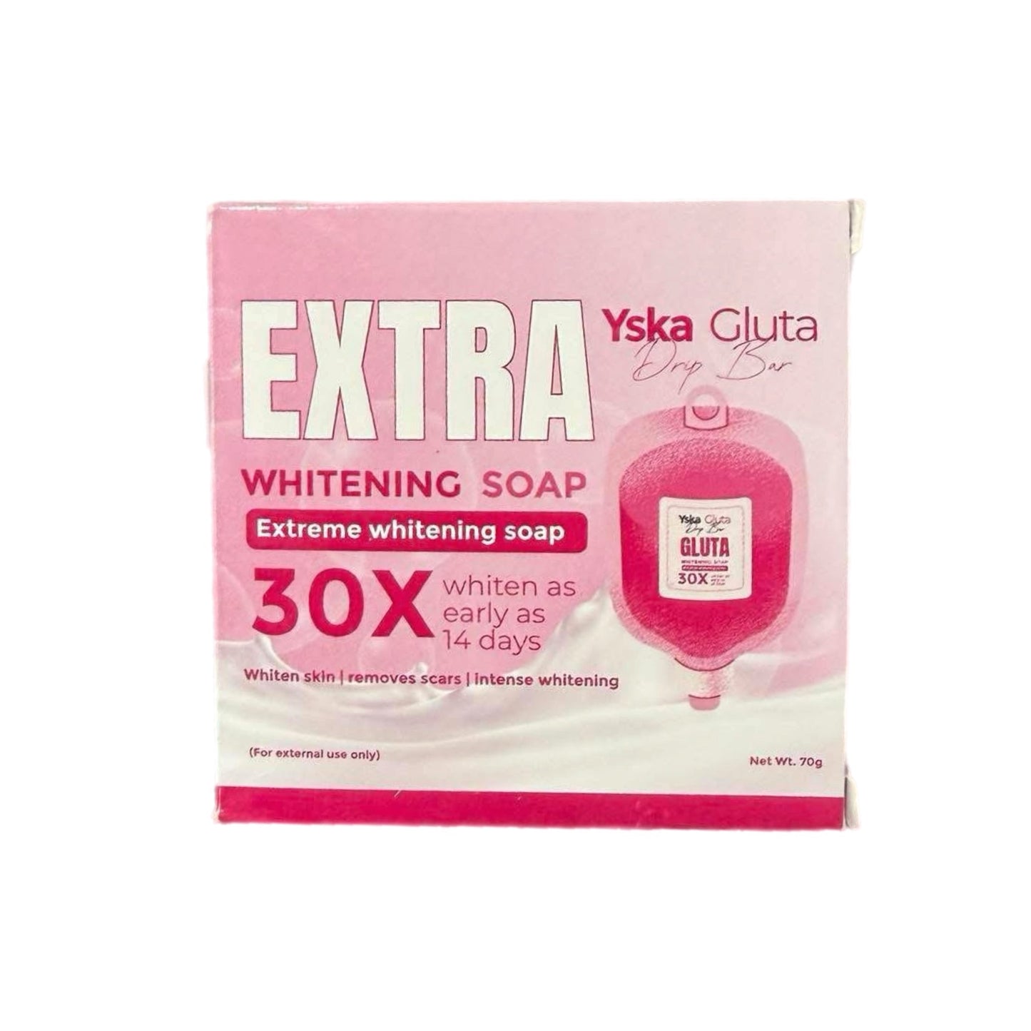 YSKA Gluta Drip Bar 30x Extreme Whitening Soap 70g