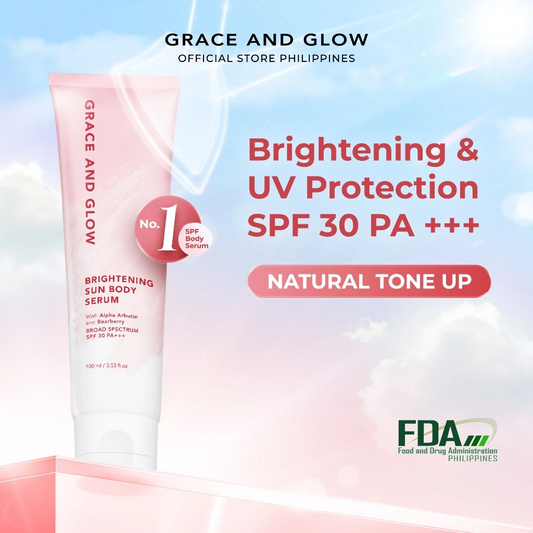 Grace and Glow Brightening Sun Body Serum with Alpha Arbutin and Bearberry Extract 100ml