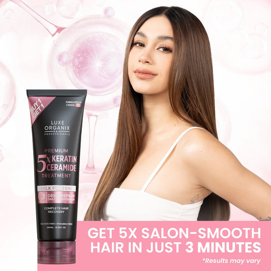 Luxe Organix Premium Keratin Treatment Milk Protein Deep Repair Conditioner 210ml (1pc)