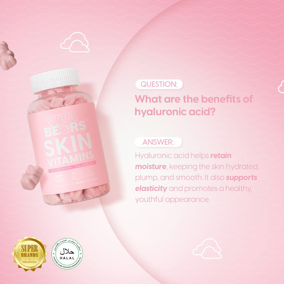 Vitabears Skin Vitamins 60 Gummies