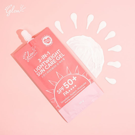 Hello Glow 3-in-1 Lightweight Sun Care Gel SPF 50+ PA++++ 50g